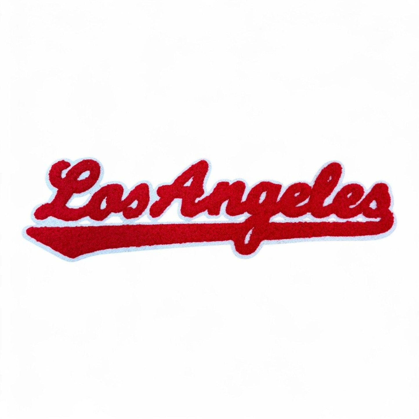 Los Angeles Chenille Varsity Patch – Script Iron-On Applique for Apparel