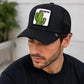 Cactus Patch Trucker Hat | Black Mesh Snapback Cap | Embroidered Desert Cactus Baseball Hat | Adjustable Unisex Outdoor Streetwear Cap