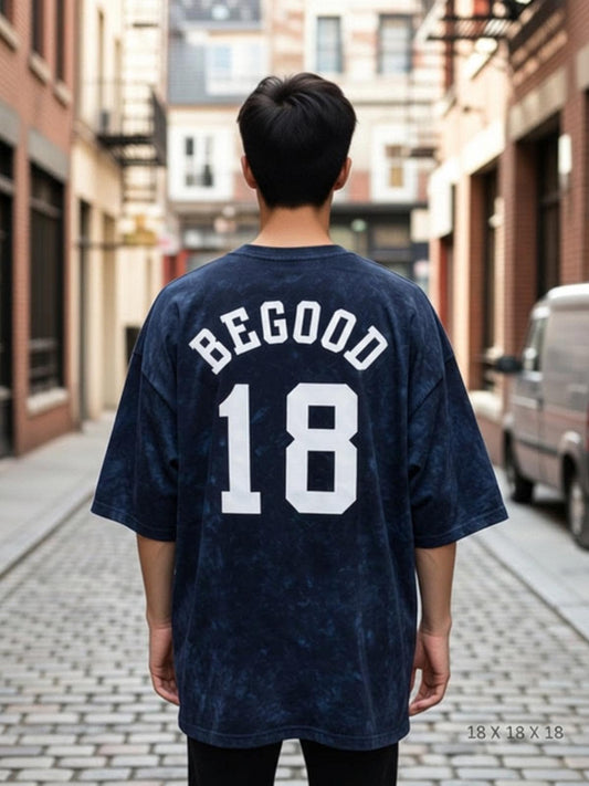 Oversized Vintage Wash T-Shirt | BEGOOD 18 Graphic Streetwear Tee