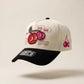 Good Mood Club Cherry Trucker Hat - Cream & Black Snapback