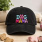 Dog Mama Embroidered Patch – Colorful Paw Print Iron-On/Sew-On Patch for Hats, Jackets, Bags & Accessories