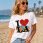I Love LA T-Shirt | Vintage Skyline Palm Tree Graphic Tee