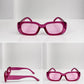 Retro Rectangle Sunglasses | Vintage Thick Frame UV400 Shades | Unisex Fashion Eyewear