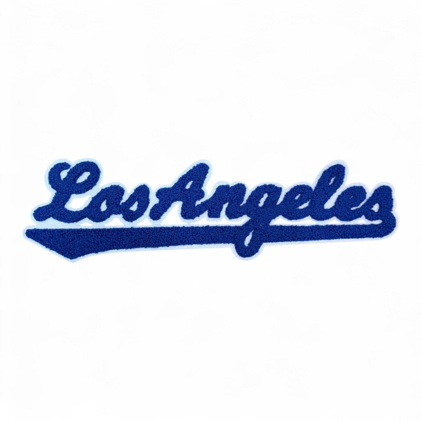 Los Angeles Chenille Varsity Patch – Script Iron-On Applique for Apparel