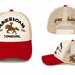 American Cowgirl Trucker Hat | Embroidered Western Mesh Snapback | Yee Haw Rodeo Cap