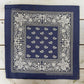 22x22 Cotton Paisley Bandana | Large Western Head Scarf, Neck Scarf