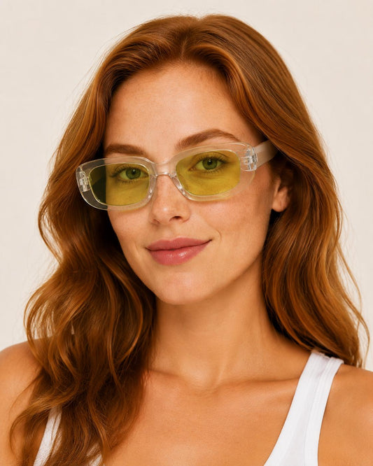 Retro Rectangle Sunglasses | Vintage Thick Frame UV400 Shades | Unisex Fashion Eyewear