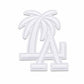 LA Palm Tree Embroidered Patch – Los Angeles Tourist Applique (2" Tall)