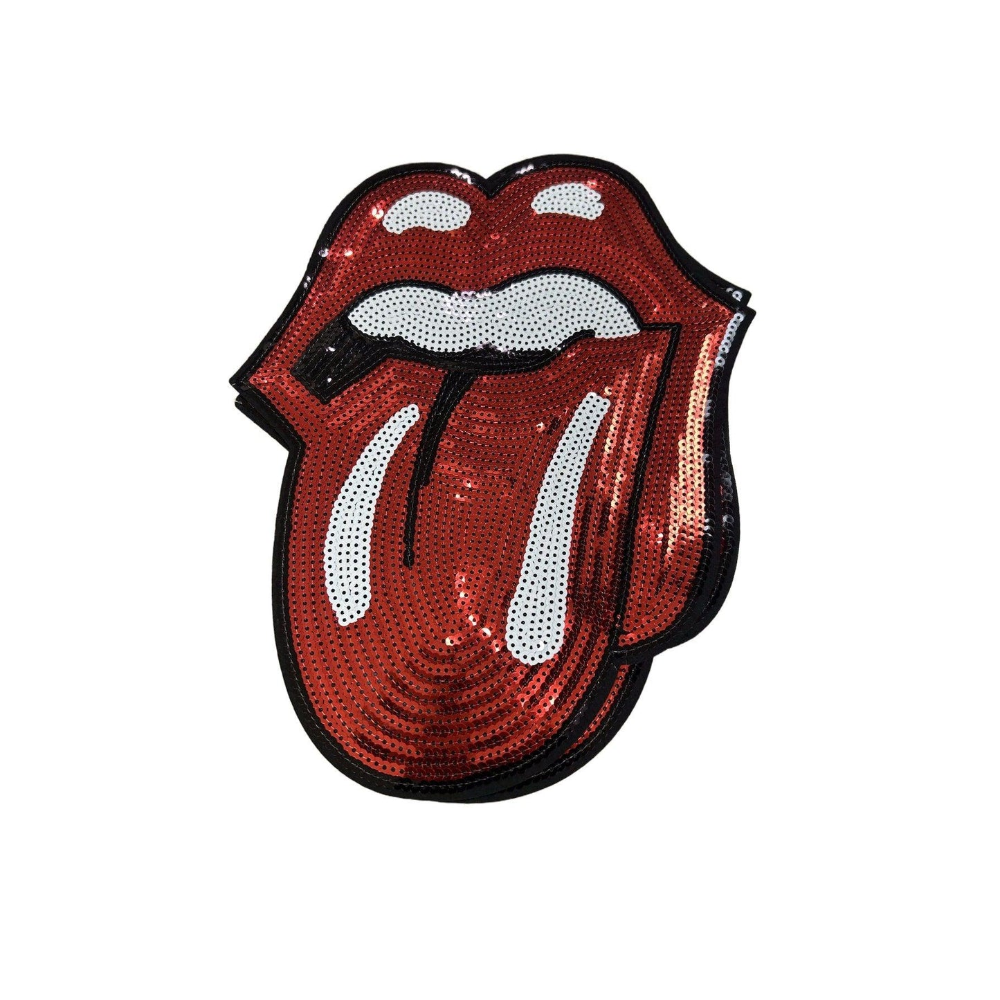 Rolling Stones Tongue Sequin Patch