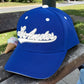 Kids Los Angeles Embroidered Snapback Cap | Youth Baseball Hat, Purple Yellow