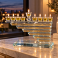 Crystal Menorah 22*30 cm Jerusalem plaque