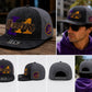 Vintage LA Hustlers Snapback Hat, Embroidered Basketball Cap, Purple Gold Streetwear