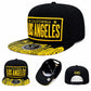 California Los Angeles Snapback - Black & Gold 3D Embroidery