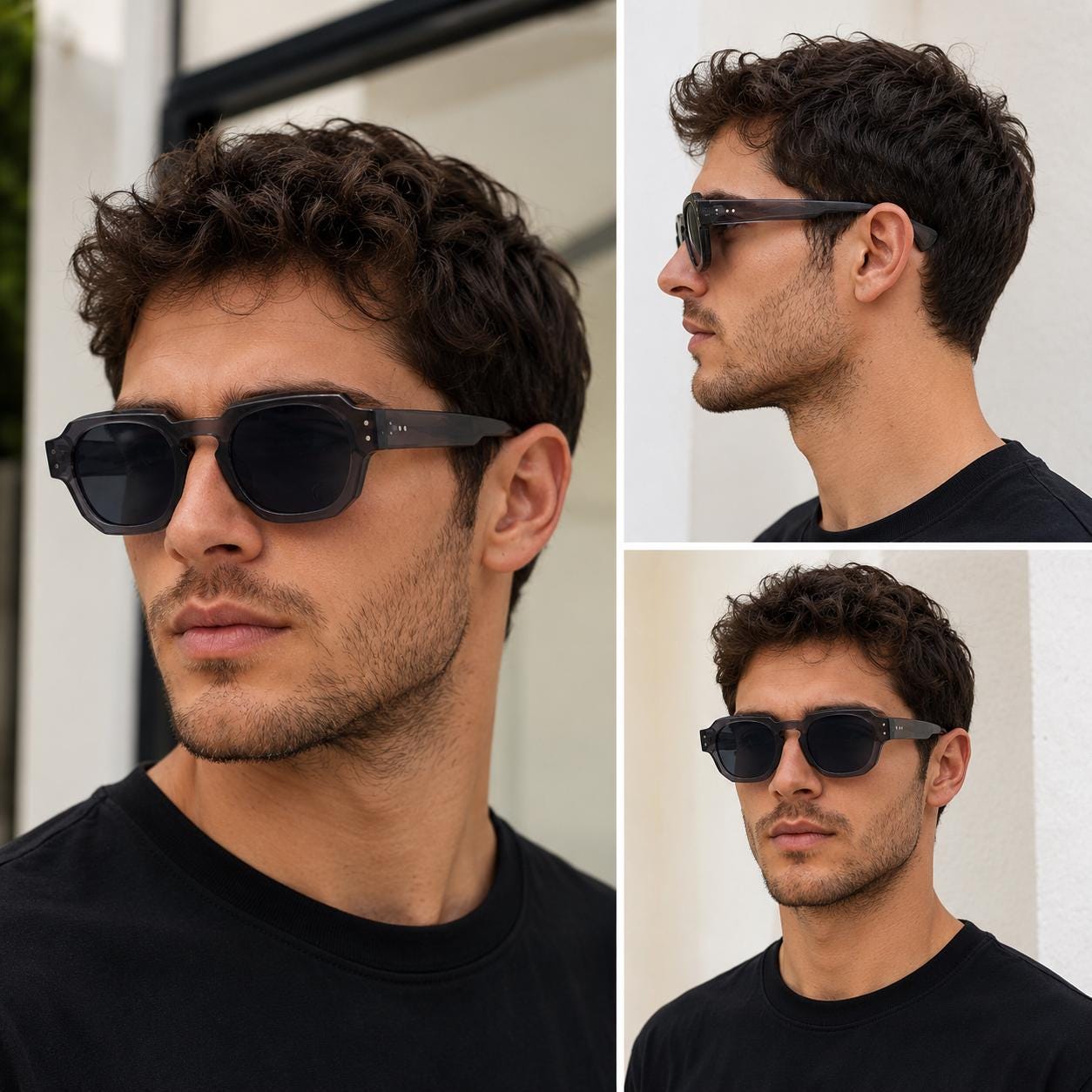 Retro Square Sunglasses | UV400 Geometric Eyewear, Unisex Designer Style