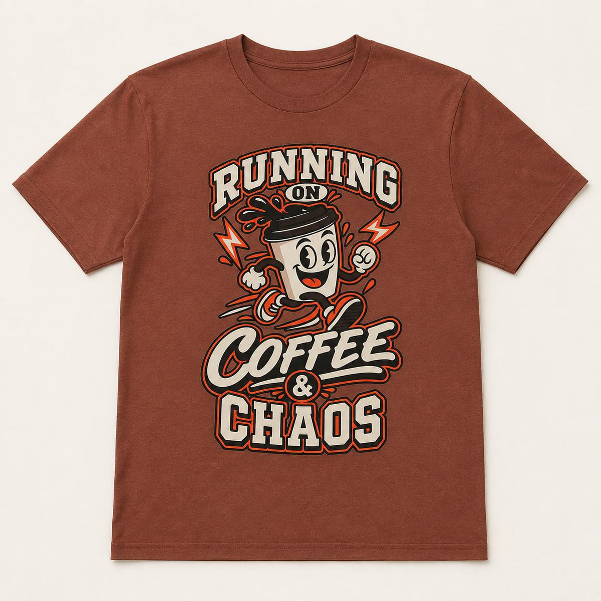Running on Coffee & Chaos Unisex Graphic T-Shirt