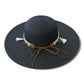 Boho Wide Brim Sun Hat with Shell Tassels | Beach Straw Vacation Accessory