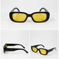 Retro Rectangle Sunglasses | Vintage Thick Frame UV400 Shades | Unisex Fashion Eyewear