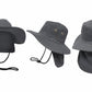 Wide Brim Boonie Hat with Neck Flap | UPF 50+ Sun Protection, Adjustable Chin Strap