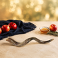 80 cm Yemenite kudu shofar staged with apples pomegranate and honey for Rosh Hashanah