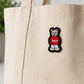 Bear Embroidered Patch – Teddy Bear Iron On Patch, Navy Blue or Red Sweater, Hat Jacket Backpack Bag Clothing Applique