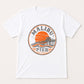 Malibu Pier California T-Shirt, Vintage Beach Graphic Tee, Retro Coastal Unisex Black
