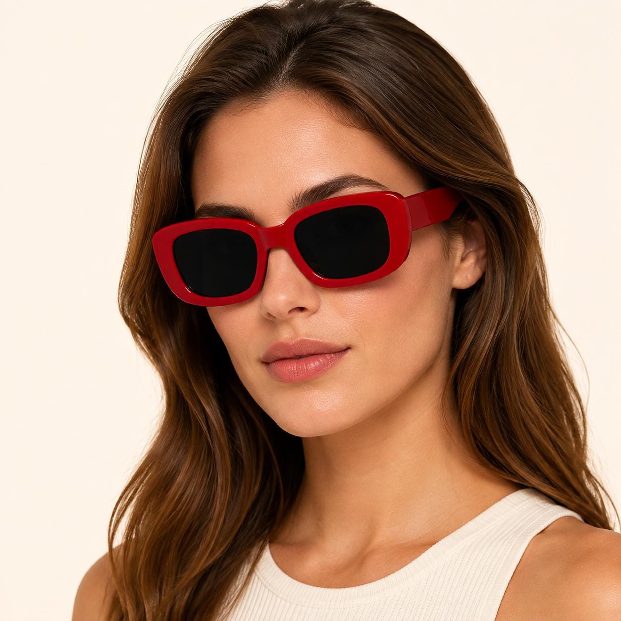 Retro Rectangle Sunglasses | Vintage Thick Frame UV400 Shades | Unisex Fashion Eyewear