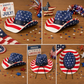 Patriotic American Flag Cowboy Hat – Fourth of July Western Hat for Men & Women – USA Stars & Stripes Cowgirl Hat