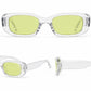 Retro Rectangle Sunglasses | Vintage Thick Frame UV400 Shades | Unisex Fashion Eyewear