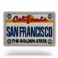 Embroidered California License Plate Patch – Santa Monica, San Diego, San Francisco, Barbara (Iron-On)