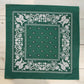 22x22 Cotton Paisley Bandana | Large Western Head Scarf, Neck Scarf