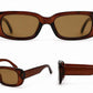 Retro Rectangle Sunglasses | Vintage Thick Frame UV400 Shades | Unisex Fashion Eyewear