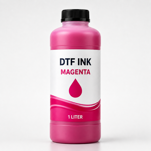 Premium DTF Ink 5-Color Set – CMYK + White | 1 Liter Each