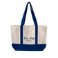 Ella Judaica Premium Canvas Tote Bag – 18” x 13” Reusable Shoulder Bag with Front Pocket
