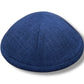 19cm linen kippah with hair clip