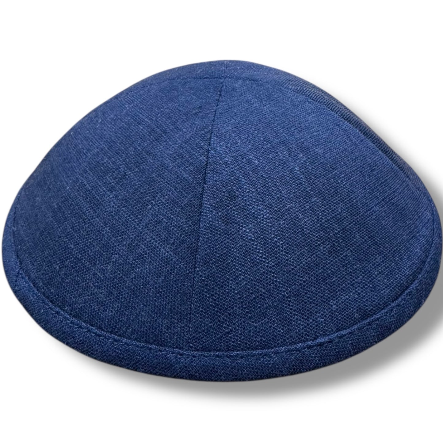 19cm linen kippah with hair clip
