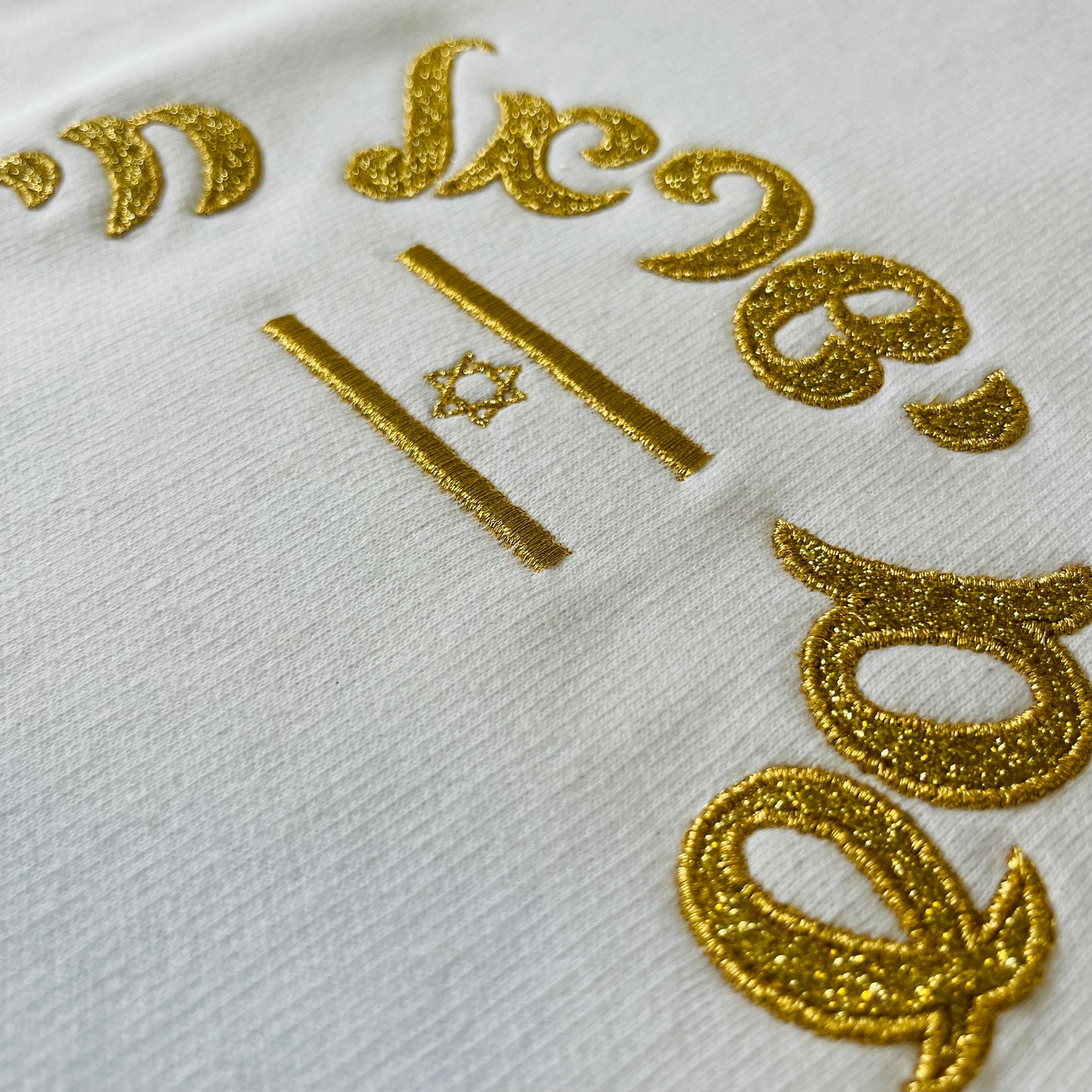 Am Israel chai עם ישראל חי embroidered appliqué hoodie