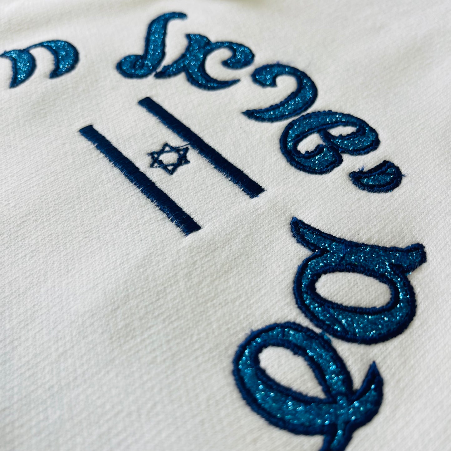 Am Israel chai עם ישראל חי embroidered appliqué hoodie
