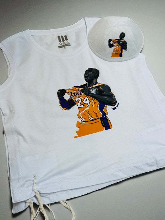 Kobe Bryant Lakers Tzizit & Kippah Set