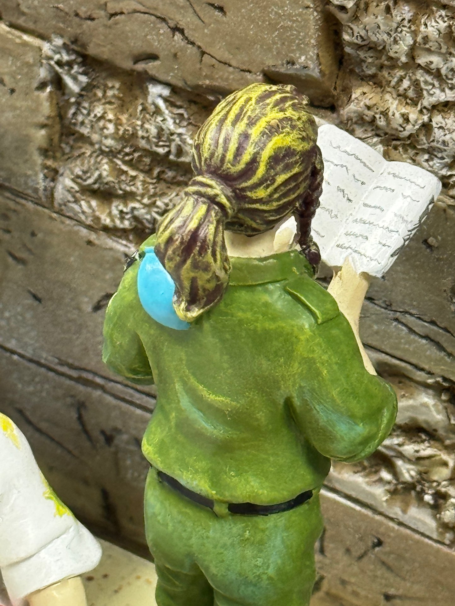 People of The Kotel Menorah 18" x 6" x 6"