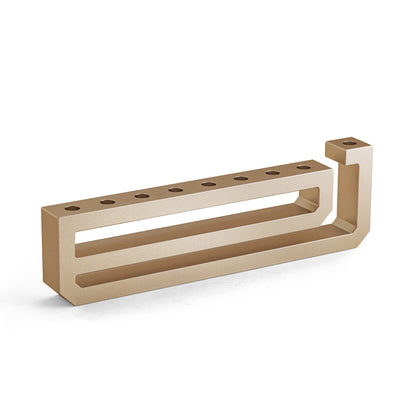 Modern Metal Hanukkah Menorah nes Minimalist Heavy Duty Hanukiah | Hebrew Miracle Design | Sleek Aluminum Chanukiah