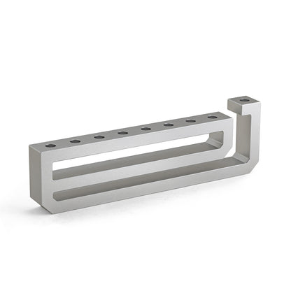 Modern Metal Hanukkah Menorah nes Minimalist Heavy Duty Hanukiah | Hebrew Miracle Design | Sleek Aluminum Chanukiah