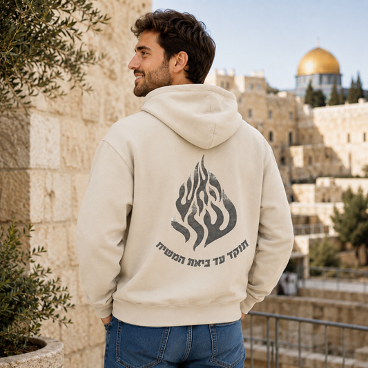 Ha Esh Sheli Rhinestone Hoodie – Off White