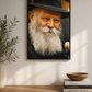 Rabbi Canvas Wall Art Print — 16×24” Premium Gallery-Wrapped Canvas