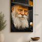 Rabbi Canvas Wall Art Print — 16×24” Premium Gallery-Wrapped Canvas