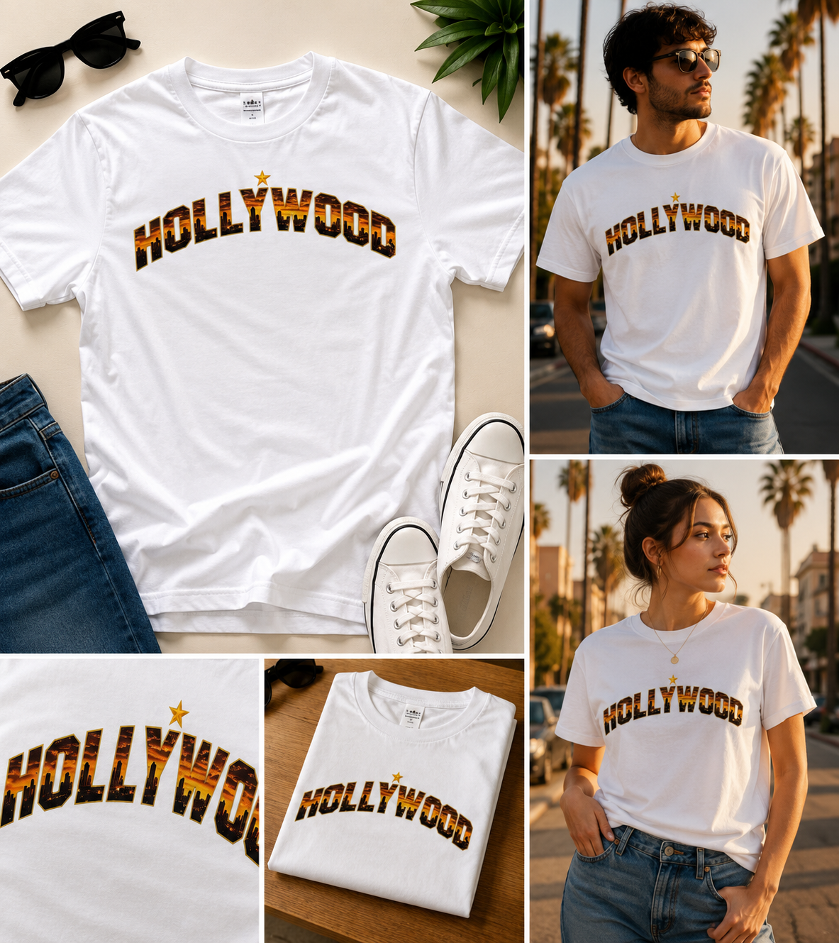 Hollywood Sunset Graphic T-Shirt | California Tee