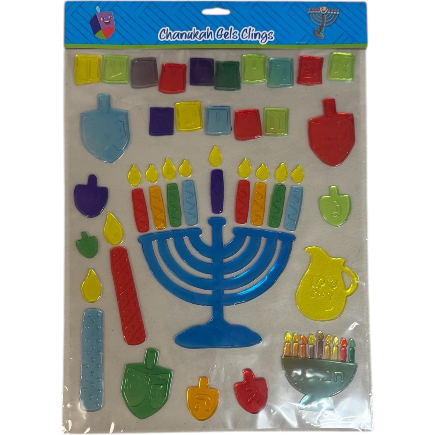 Hanukkah window stickers