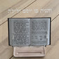 Acrylic Adjustable Shtender for Torah Learning – name Personalization available