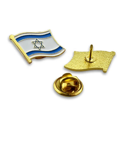USA and USA Israel Flag Lapel Pin