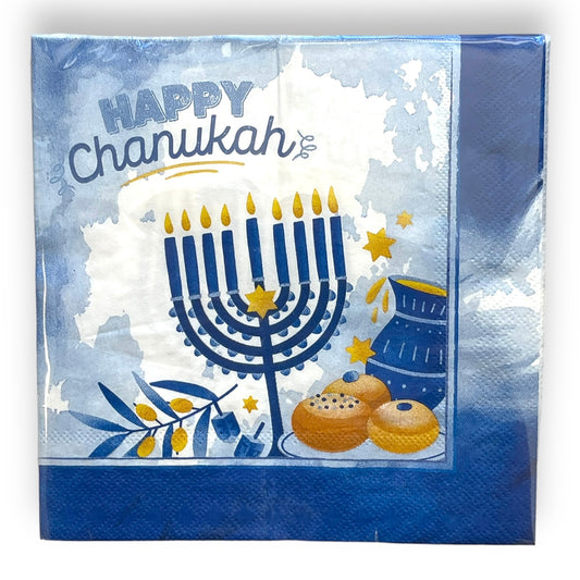 20 pack of Hanukkah paper napkins