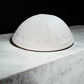 Linen Kippah with Embroidered Hebrew Rashi Alphabet and Hair Clip